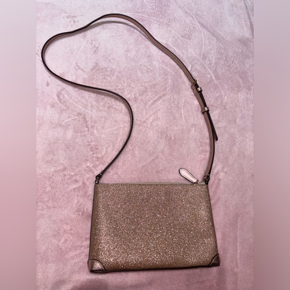 Kate Spade Rose Gold Glitter Crossbody - Picture 2 of 6